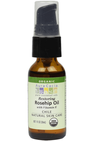 Aura Cacia Organic Natural Skin Care Restoring Rosehip Oil with Vitamin E