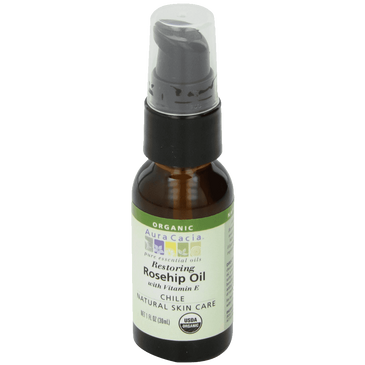 Aura Cacia Organic Natural Skin Care Restoring Rosehip Oil with Vitamin E