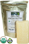 Raw Cocoa Butter - CERTIFIED ORGANIC Pure & Natural